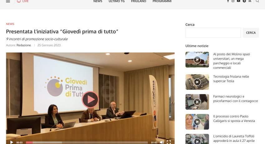 Presentata l’iniziativa “Giovedì prima di tutto