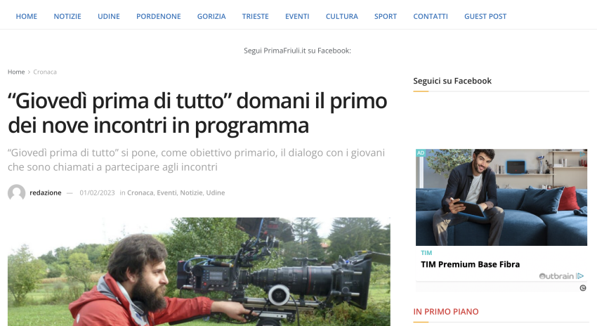 Domani il primo dei nove incontri in programma